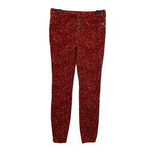 Pilcro Anthropologie Women’s Pants Corduroy SO cute! Size 28 Tall Button Fly